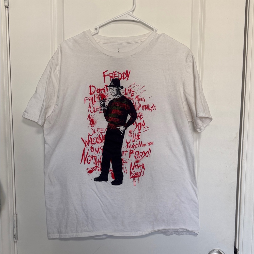 Freddy Krueger White Graphic Tee